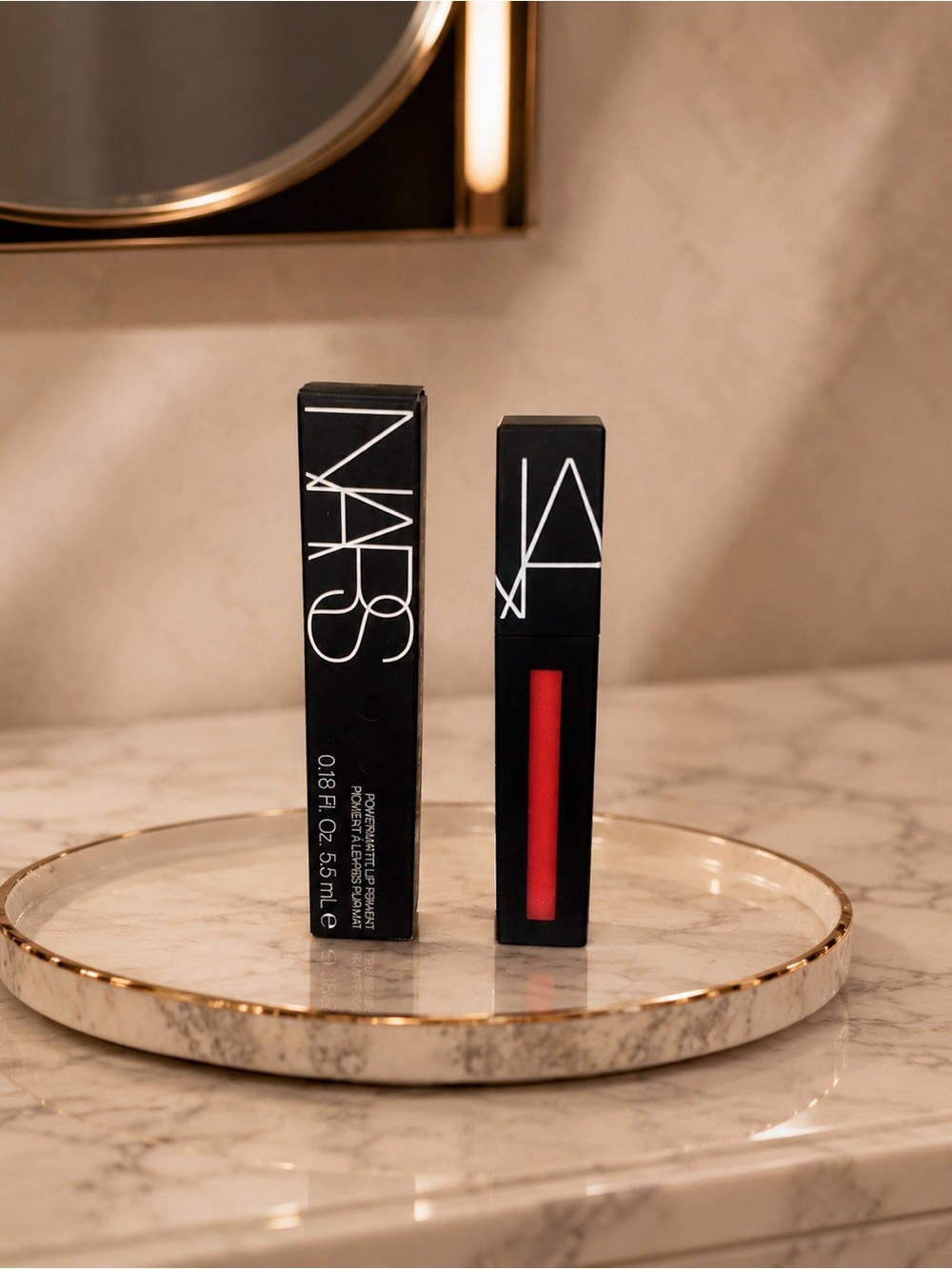 NARS Lip Gloss in Red with Black Packaging